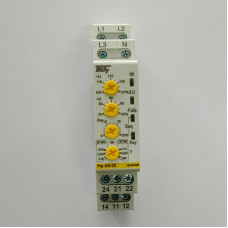 Реле фаз Рф-3/6-22  3ф+N 1мод. 154/540В (2C/Ox8A_AC1) 6 функцій.  обриву, чергування, напруга +/-,асиметричність, затримка