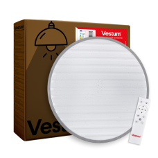 GRILL зоряне небо 60W 375*60мм 3000К-6500К з ДК срібло