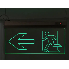 Світильник евакуаційний, S503 ACRYLIC LED 3W GRAVING "Вказівник двері ліворуч" TNSy