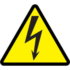 Наклейка 25х25х25 символ "БЛИСКАВКА" (на аркуші 65шт) NSy