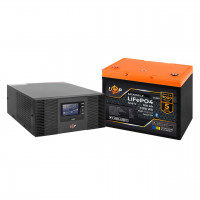 Комплект резервного живлення LogicPower B1500 + літієва (LiFePO4) батарея 1280Wh