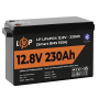 Акумулятор LP LiFePO4 12V (12,8V) - 230 Ah (2944Wh) (Smart BMS 150А) з BT пластик