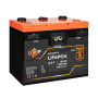 Акумулятор LP LiFePO4 12,8V - 64 Ah (820Wh) (BMS 80A/40А) пластик 2XT90 4USB стартер