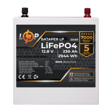 Акумулятор LP LiFePO4 12V (12,8V) - 230 Ah (2944Wh) (BMS 80/40А) метал для ДБЖ