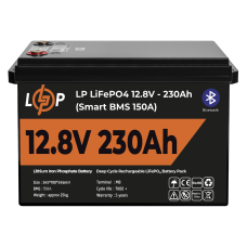 Акумулятор LP LiFePO4 12V (12,8V) - 230 Ah (2944Wh) (Smart BMS 150А) з BT пластик