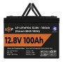 Акумулятор LP LiFePO4 12V (12,8V) - 100 Ah (1280Wh) (Smart BMS 100А) з BT пластик