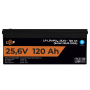 Акумулятор LP LiFePO4 25,6V - 120 Ah (3072Wh) (Smart BMS 100А) з BT пластик для ДБЖ