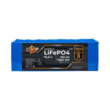 Акумулятор LP LiFePO4 76,8V - 100 Ah (7680Wh) (BMS 200A/100A)