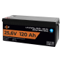 Акумулятор LP LiFePO4 25,6V - 120 Ah (3072Wh) (Smart BMS 100А) з BT пластик для ДБЖ