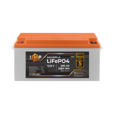 Акумулятор LP LiFePO4 12,8V - 280 Ah (3584Wh) (BMS 150A/75А) пластик для ДБЖ