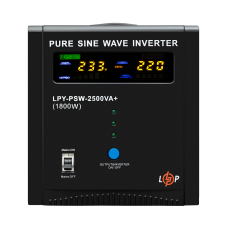 ДБЖ LogicPower LPY-PSW-2500VA+ (1800Вт) 10A/20A з правильною синусоїдою 24V