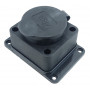 Розетка з захисною кришкою з/к RUBBER IP44 TNSy