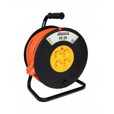 Котушка УК50 4 місця, 50м, 2Р+PЕ 3х1,5 IP20 помаранчевий. з З/К та Т/З.