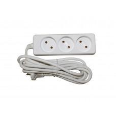 Подовжувач П33W 3 місця 2Р/ 3 метрів 2х1мм2 б/з