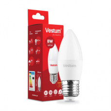 Лампа LED Vestum C37 8W 3000K 220V E27