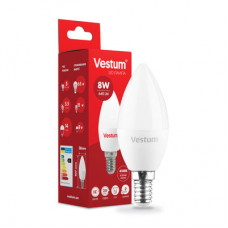 Лампа LED Vestum C37 8W 4100K 220V E14