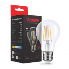 Светодиодная филаментная лампа Vestum А60 Е27 7,5Вт 220V 3000К 1-VS-2106