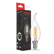 Светодиодная филаментная лампа Vestum С35Т Е14 4Вт 220V 3000К 1-VS-2406