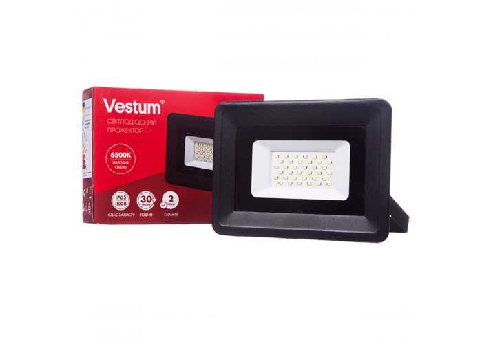 Прожектор LED Vestum 30W 2600Лм 6500K 185-265V IP65