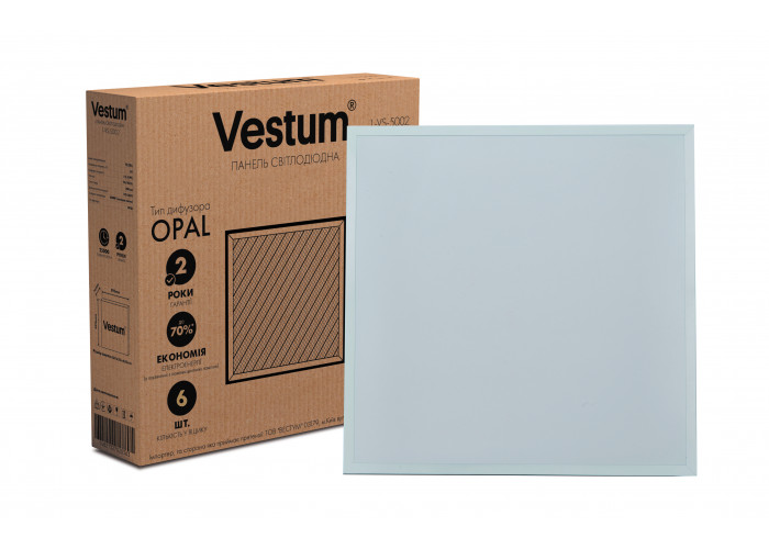 Панель светодиодная LED Vestum OPAL 50W 600x600 6000K 220V