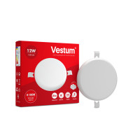 Светильник LED без рамки круг Vestum 12W 4100K