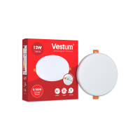 Светильник LED без рамки круг Vestum 12W 4100K