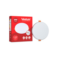 Светильник LED без рамки круг Vestum 24W 4100K