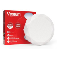 Светильник LED VESTUM GEM 24W 385*75ММ 4000K, 2100LM БЕЗ Д/У