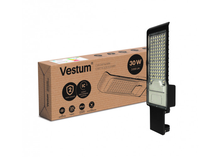 Светильник консольный Vestum 30W 3000Лм 6500К 85-265V IP65