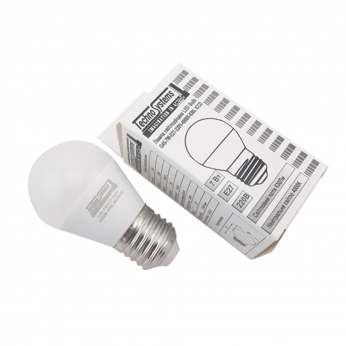 Лампа светодиодная LED Bulb-G45-7W-E27-220V-4000K-630L ICCD