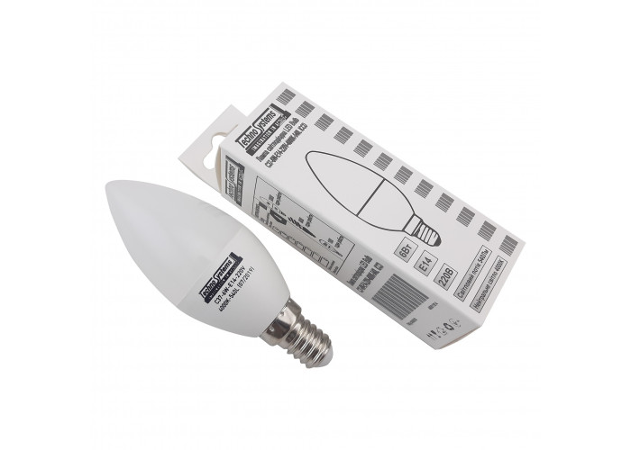 Светодиодная лампа LED Bulb-C37-6W-E14-220V-4000K-540L ICCD