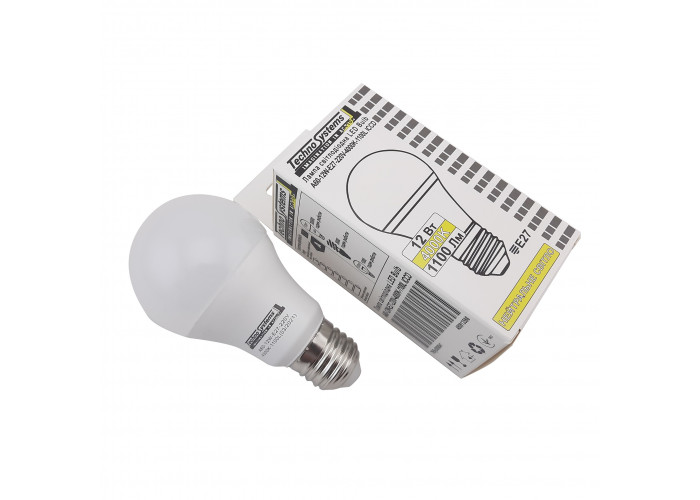 Светодиодная лампа LED Bulb-A60-12W-E27-220V-4000K-1100L ICCD