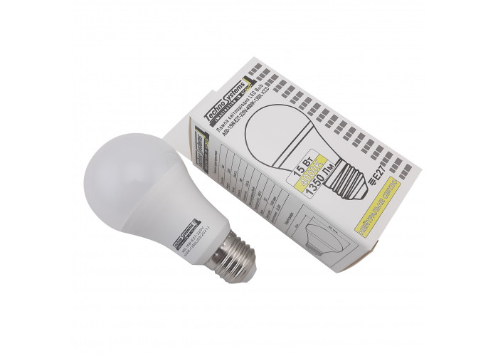Светодиодная лампа LED Bulb-A60-15W-E27-220V-4000K-1350L ICCD