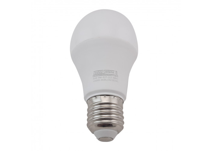 Светодиодная лампа LED Bulb A60-9W-E27-(AC/DC 12-48V)-6400K-810L ICCD