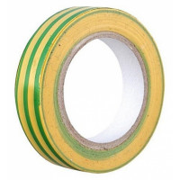 Изоляционная лента 0,13х15 мм желто-зеленая 20 метров.