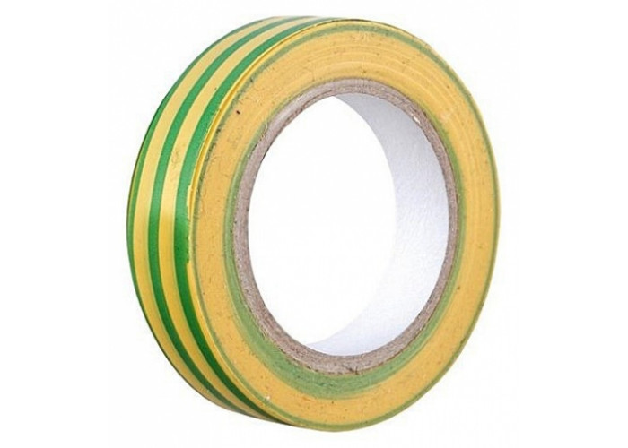Изоляционная лента 0,13х15 мм желто-зеленая 10 м ИЭК