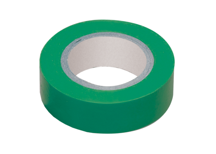 Изоляционная лента 0.13х15 мм зеленая 20 м ИЭК