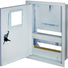 Шкаф e.mbox.stand.w.f1.12.z металлический, под 1-ф встраиваемый счетчик, 12 мод. с замком