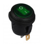 KCD1-5-101WN G/B 220V Перемикач 1 клав. круглий вологозахищений з підсвічуванням (зелений) TNSy