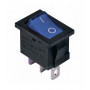KCD1-2-101N BL/B 220V Перемикач 1 клав. (синій) з підсвічуванням TNSy
