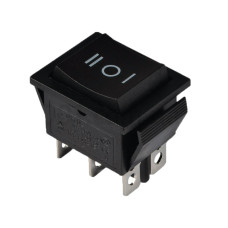 KCD2-212 B/B Перемикач 1 клав, самовозврат (чорний) TNSy