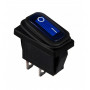KCD3-101WN BL/B 220V Перемикач 1 клав, вологозахищений, синій з підсвічуванням TNSy