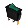 KCD3-101N G/B 220V Перемикач 1 клав. зелений з підсвічуванням TNSy
