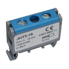 Клема силова СКНГ-JHT5-16 4-16мм2 63А "N" синій TNSy