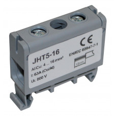 Клема силова СКНГ-JHT5-16 4-16мм2 63А сірий TNSy
