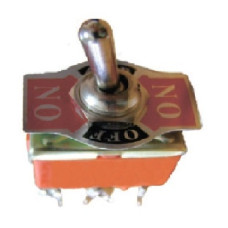 Тумблер 1322 (ON)-OFF-(ON) 6 контактів з самоповерненням TNSy