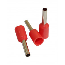 Наконечник гільза Е1508 brass 1,5мм2 червоний