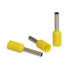 Наконечник гільза Е1008 brass 1мм2 жовтий