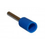 Наконечник гільза Е7508 brass 0,75мм2 синій
