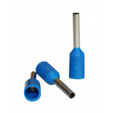 Наконечник гільза Е7508 brass 0,75мм2 синій